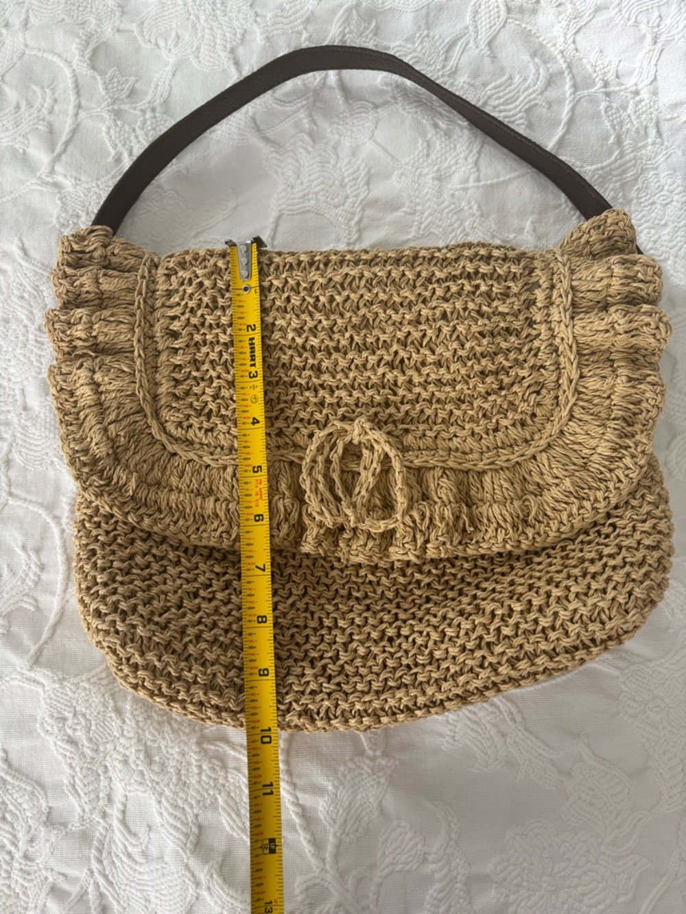 Maggi B Handwoven Raffia Shoulder Bag - Picture 6 of 6